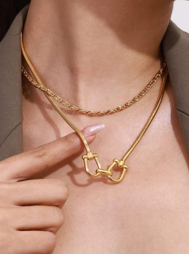 Charmora Non-Tarnish Gold Necklace