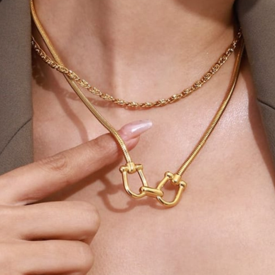 Charmora Non-Tarnish Gold Necklace