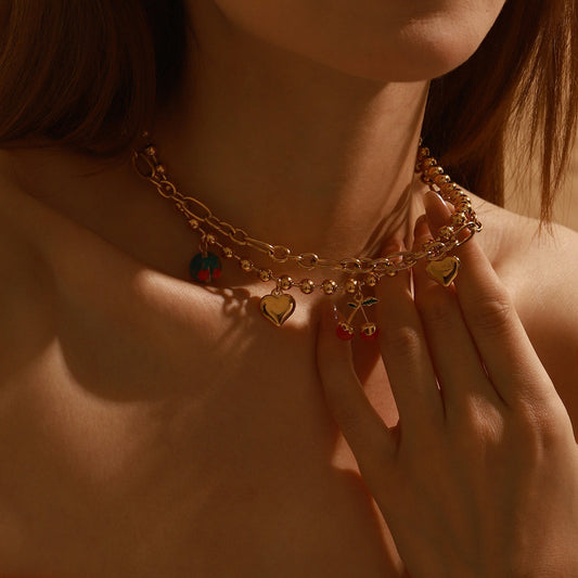 Natalie Non-Tarnish Gold Necklace