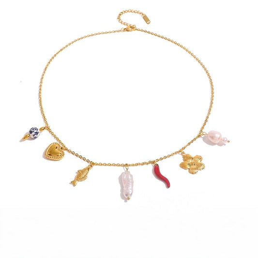 Elaria Non-Tarnish Gold Necklace