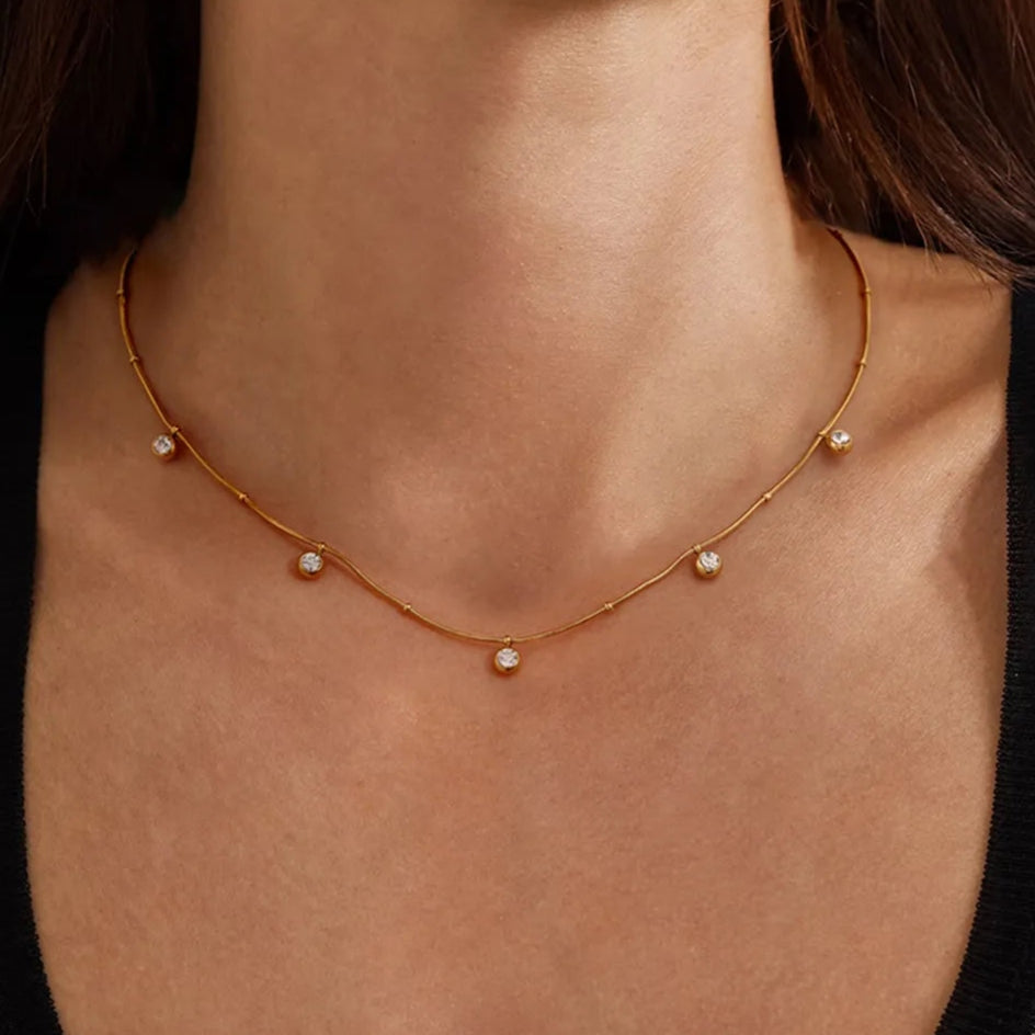 Linora Non-Tarnish Gold Necklace